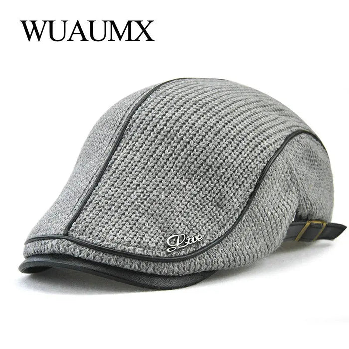 Herfst winter gebreide baret - Warme unisex pet - Verstelbare wollen muts voor heren en dames - Bivakshop
