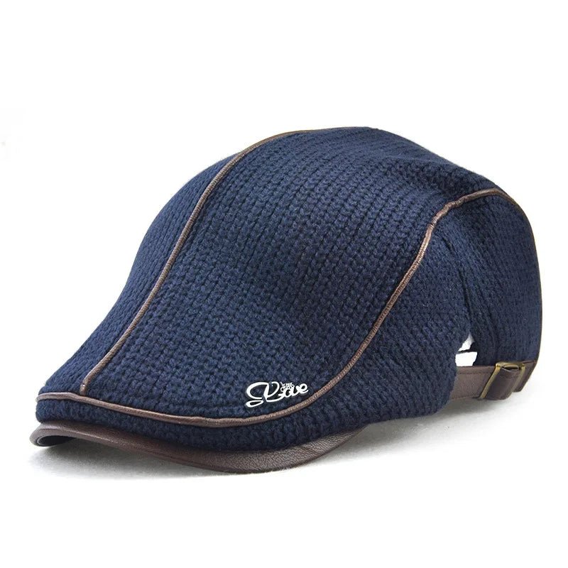Herfst winter gebreide baret - Warme unisex pet - Verstelbare wollen muts voor heren en dames - Bivakshop