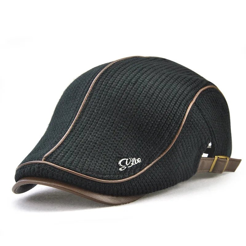 Herfst winter gebreide baret - Warme unisex pet - Verstelbare wollen muts voor heren en dames - Bivakshop