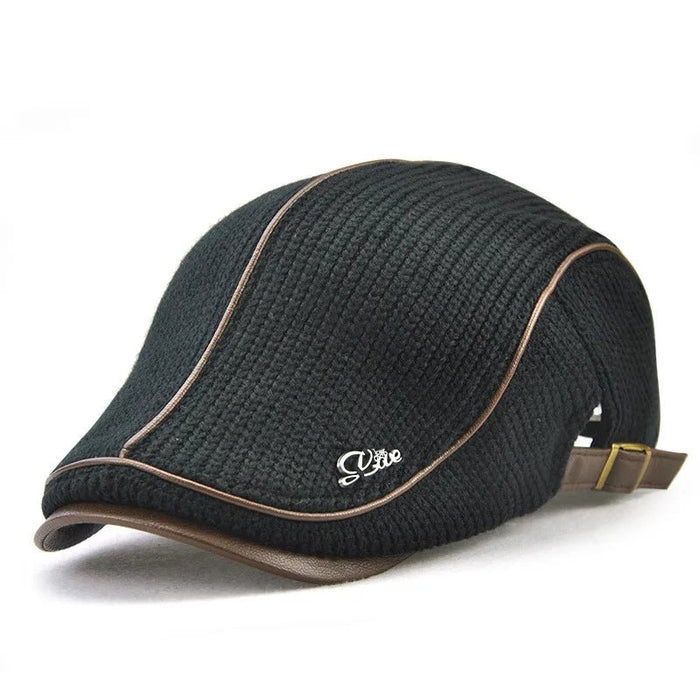 Herfst winter gebreide baret - Warme unisex pet - Verstelbare wollen muts voor heren en dames - Bivakshop