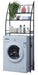 Herzberg 3-laags wasmachine- en badkamerrek - Ruimtebesparend & veelzijdig - Zwart - Bivakshop