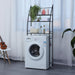 Herzberg 3-laags wasmachine- en badkamerrek - Ruimtebesparend & veelzijdig - Zwart - Bivakshop