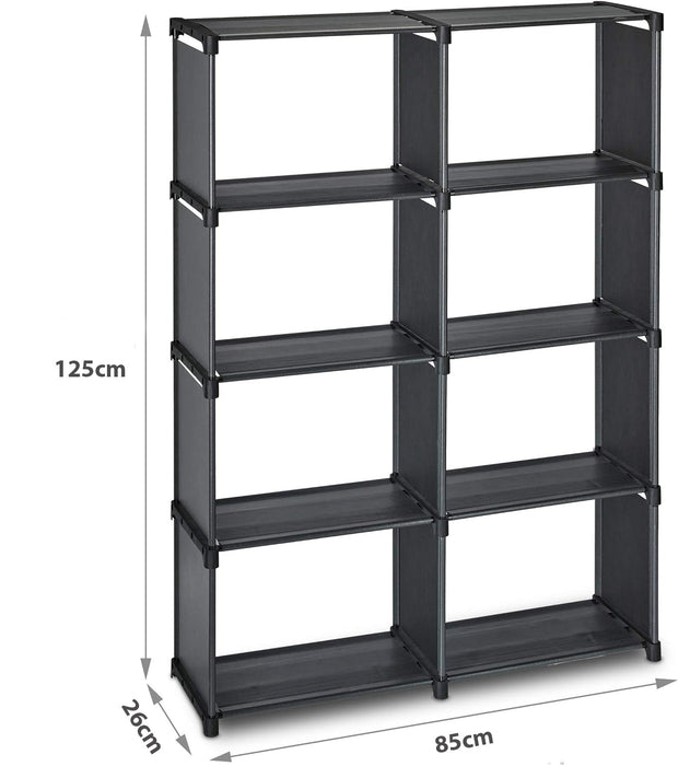 Herzberg 8 - laags trapvormig boekenrek - Multifunctioneel en duurzaam - 85x125cm grijs - Bivakshop