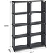 Herzberg 8 - laags trapvormig boekenrek - Multifunctioneel en duurzaam - 85x125cm grijs - Bivakshop