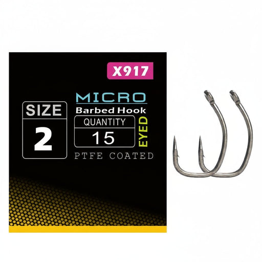 High Carbon Barbed Hooks – End Tackle met Micro Weerhaak - Bivakshop