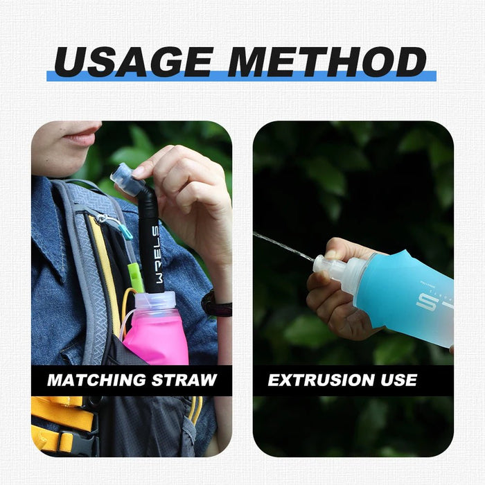 High Flow Soft Flask – Opvouwbare Sport Waterfles (250ml & 500ml) – Ultra - Lichtgewicht TPU Drinkfles in Diverse Kleuren - Bivakshop