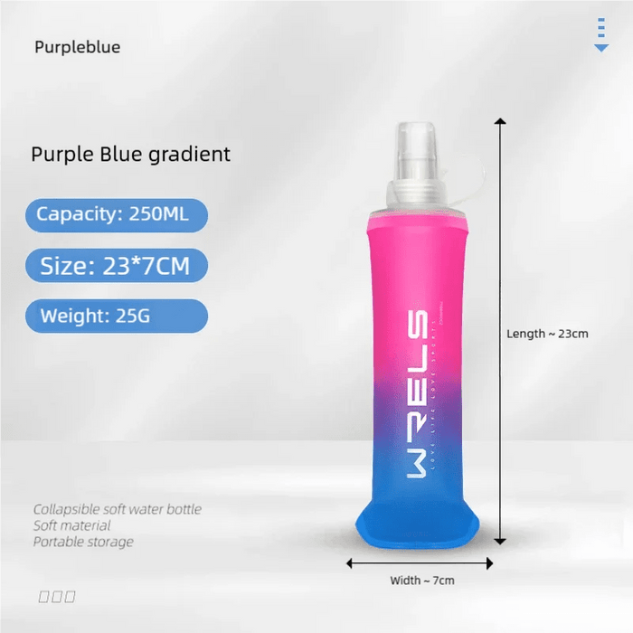High Flow Soft Flask – Opvouwbare Sport Waterfles (250ml & 500ml) – Ultra - Lichtgewicht TPU Drinkfles in Diverse Kleuren - Bivakshop