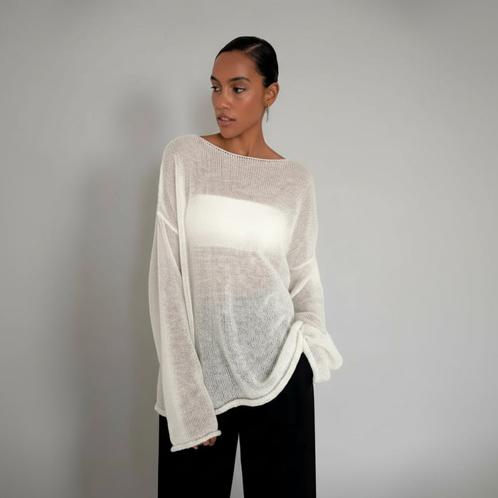 Hirsionsan tricot pullover dames zomer herfst