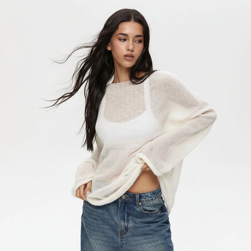 Hirsionsan tricot pullover dames zomer herfst