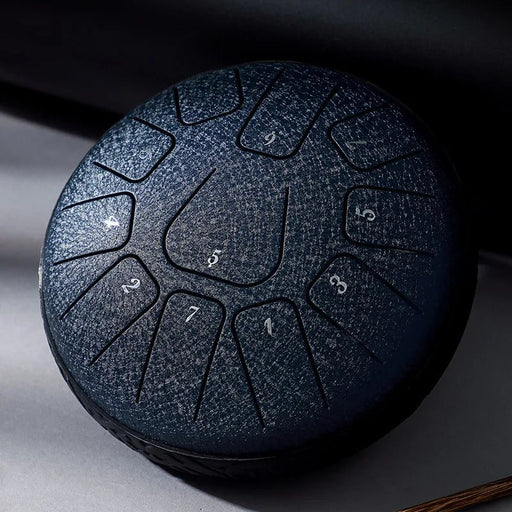 HLURU stalen tongdrum - 6 inch, 11 tonen in D - stemming - Eenvoudig bespeelbaar percussie - instrument - Bivakshop