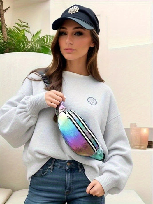 Holografische Heuptas – Laser Effect – Trendy Bum Bag voor Festivals & Reizen - Bivakshop