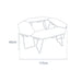 HOMFUL opvouwbare rvs kampeertafel – Multifunctionele ronde campingtafel voor buiten en barbecue - Bivakshop
