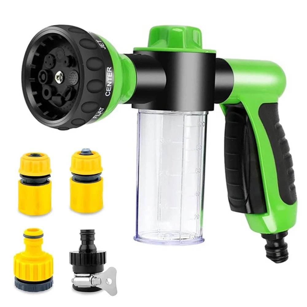 Hond douche sproeier - 8 in 1 - Hoge drukslang foamfunctie - Bivakshop