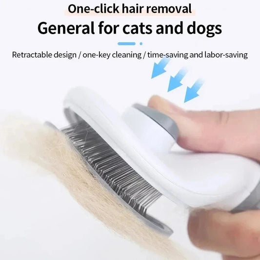 Hond - Kat - Borstel harenverwijderaar met ergonomisch handvat - Bivakshop
