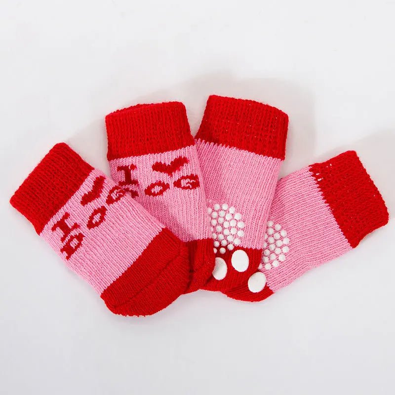 Hondensokken - Antislip - Katoen winter ademend tegen uitglijden - Bivakshop