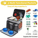 Hondentravel set 6 - delig – compleet reisorganizer – opvouwbare voerbakken - Bivakshop