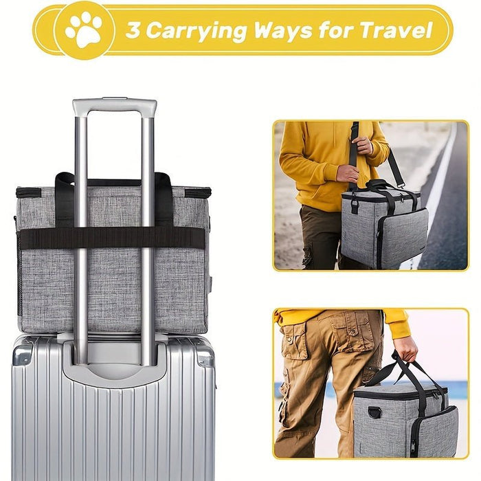 Hondentravel set 6 - delig – compleet reisorganizer – opvouwbare voerbakken - Bivakshop