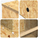 Hoog OSB Terrarium - Bruin - 80 cm of 100 cm Hoog - Bivakshop