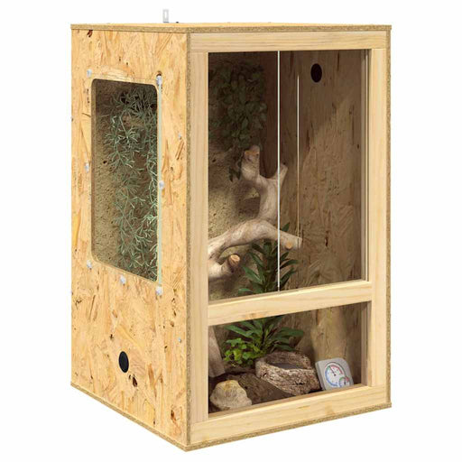 Hoog OSB Terrarium - Bruin - 80 cm of 100 cm Hoog - Bivakshop
