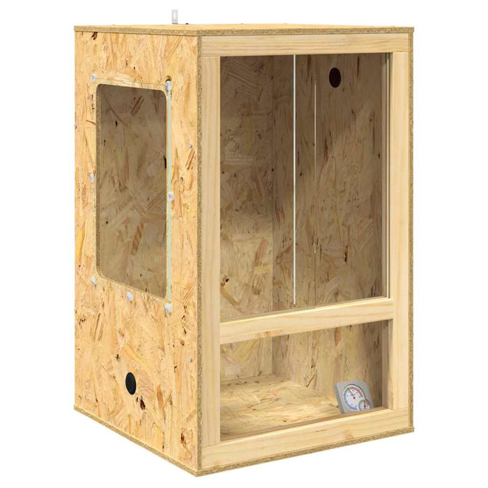 Hoog OSB Terrarium - Bruin - 80 cm of 100 cm Hoog - Bivakshop