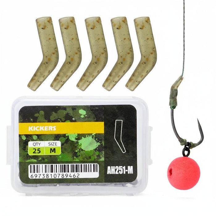 Hook Kickers Set (25x) – D - Rig Aligners & Anti - Tangle Sleeves - Bivakshop