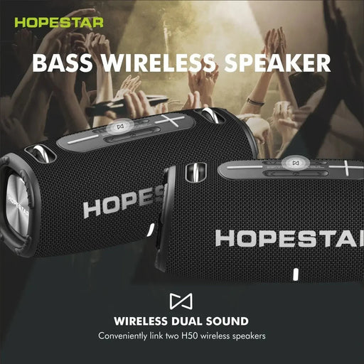 Hopestar LPX6 waterproof Bluetooth speaker - Draadloos, draagbaar en krachtig geluid - Met RGB - licht - Bivakshop
