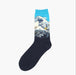Hot Dropshipping Autumn winter Retro Women New Art Van Gogh Mural World Famous Oil Painting Series Men Socks Funny Socks - Bivakshop