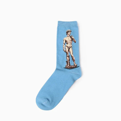 Hot Dropshipping Autumn winter Retro Women New Art Van Gogh Mural World Famous Oil Painting Series Men Socks Funny Socks - Bivakshop