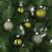 House of Seasons - Glazen Kerstballenset – Donkergroen – 42 Stuks - Bivakshop