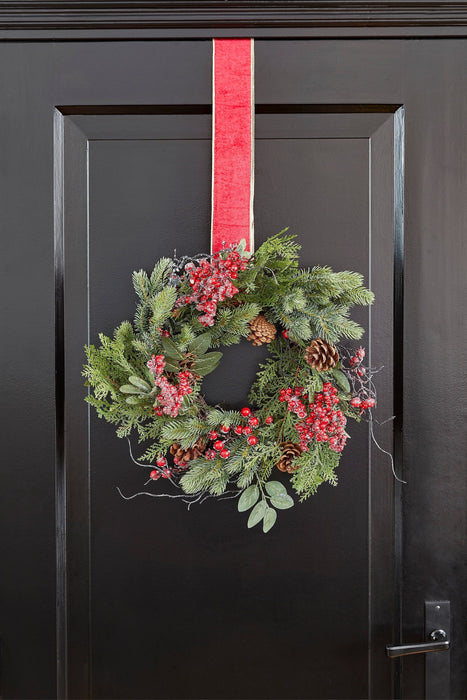 House of Seasons – Randell kerstkrans – Ø50 cm – Rood - Bivakshop