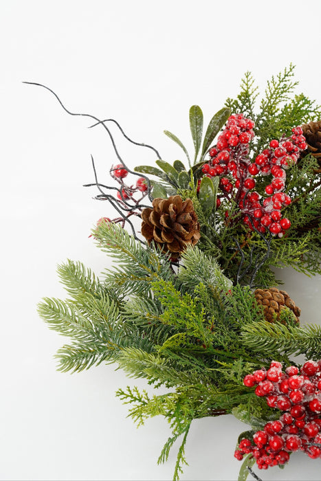 House of Seasons – Randell kerstkrans – Ø50 cm – Rood - Bivakshop