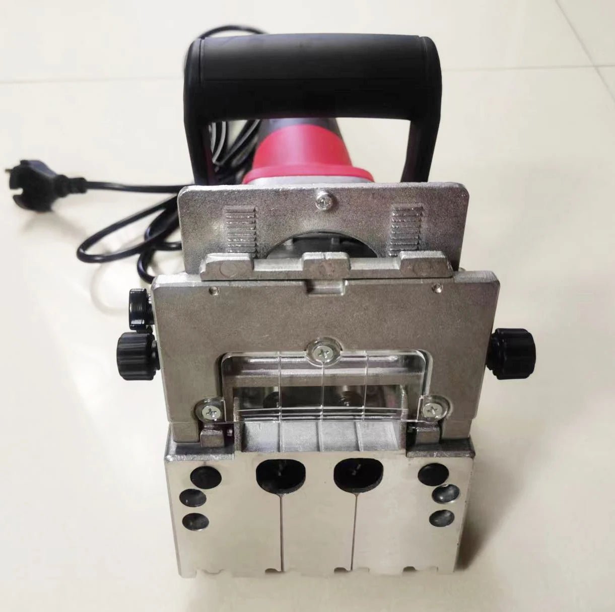 Houten deuvelmachine – 760W hoogwaardige deuvelfrees - Nauwkeurige houtverbindingen - Bivakshop