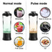 How2behealthy - draagbare smoothie (disco) blender – 600ml - Bivakshop