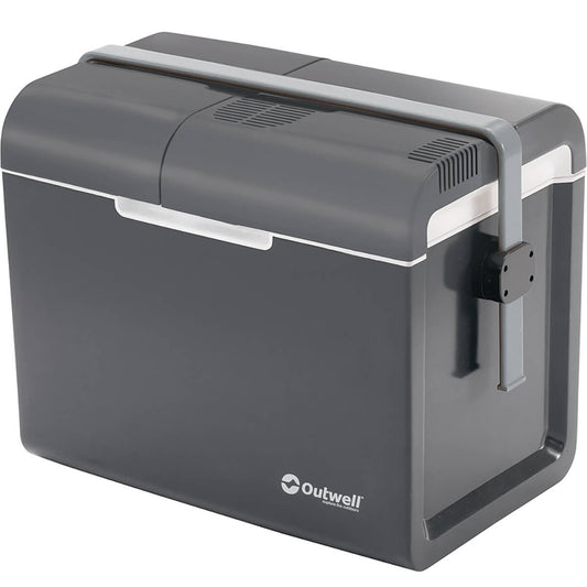 Huismerk outwell ecocool slate grey 35 – Elektrische koelbox 12V/230V met 35L inhoud - Bivakshop