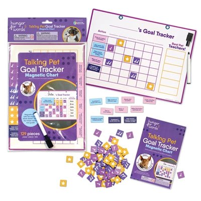 Hunger For Words - Talking Pet Goal Tracker - Voortgangsbord (26,7x45,1,9 cm) - Bivakshop