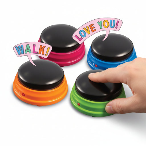 Hunger For Words - Talking Pet Starter Set - Interactief Communicatiesysteem - 4 Buttons - Bivakshop