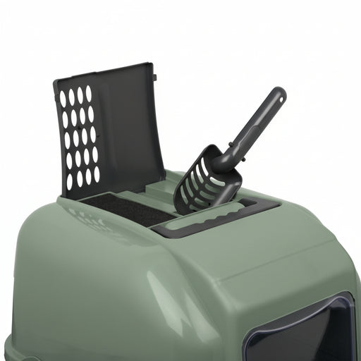 Imac - Kattenbak Easy Cat 2nd Life - 50x40x40 cm - Gerecycled Groen - Bivakshop