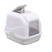 Imac - Kattenbak Easy Cat Wit / Lichtgrijs - 50x40x40 cm - Inclusief Filter & Schep - Bivakshop