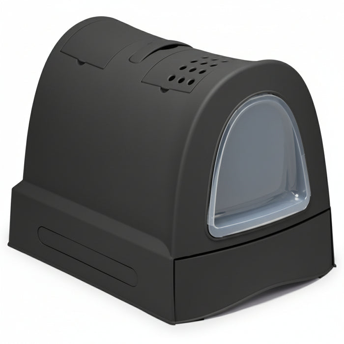 Imac - Kattenbak Zuma Met Schuiflade Antraciet - 40x56x42,5 cm - Modern Design - Bivakshop