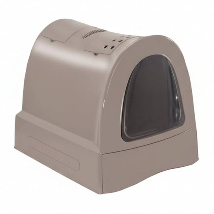Imac - Kattenbak Zuma Met Schuiflade Taupe - 40x56x42,5 cm - Modern Design - Bivakshop