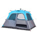 Instant Koepeltent Blauw – Snelontgrendeling – Snelle Opzet & Waterdicht – 4, 6 of 8 Personen - Bivakshop