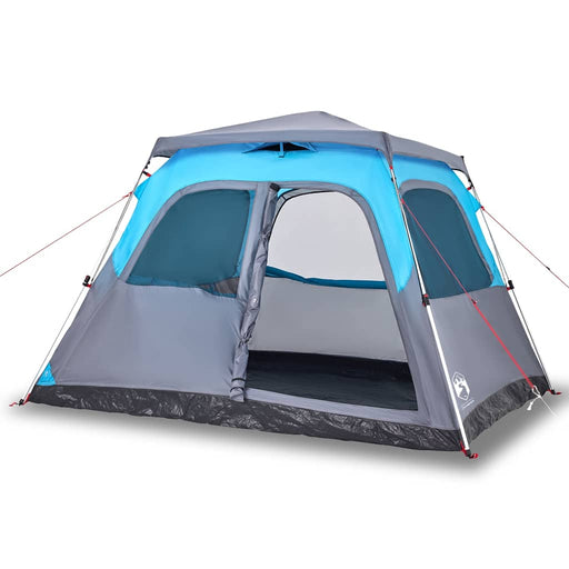 Instant Koepeltent Blauw – Snelontgrendeling – Snelle Opzet & Waterdicht – 4, 6 of 8 Personen - Bivakshop