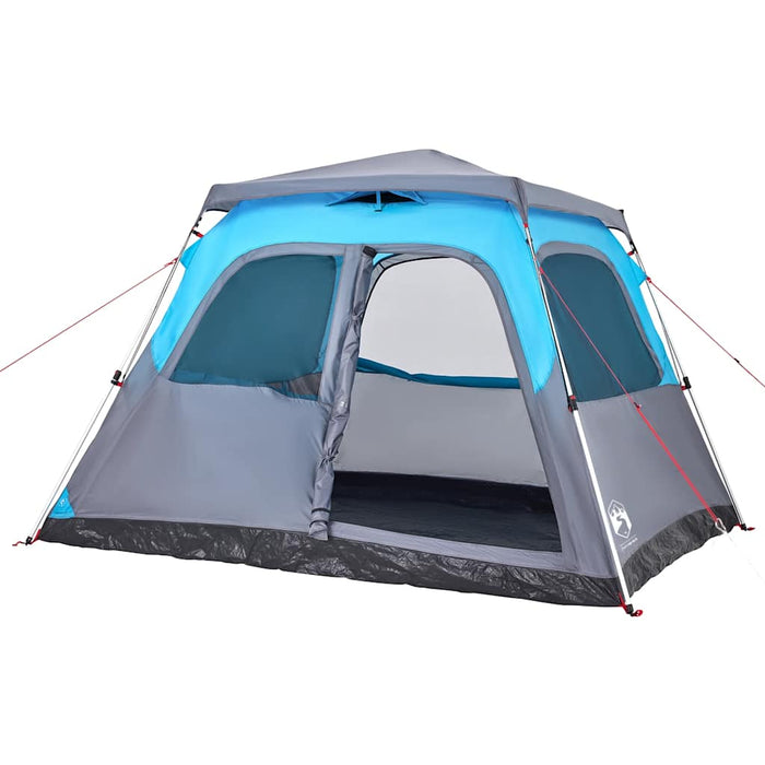Instant Koepeltent Blauw – Snelontgrendeling – Snelle Opzet & Waterdicht – 4, 6 of 8 Personen - Bivakshop