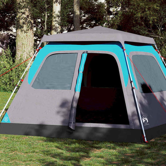 Instant Koepeltent Blauw – Snelontgrendeling – Snelle Opzet & Waterdicht – 4, 6 of 8 Personen - Bivakshop