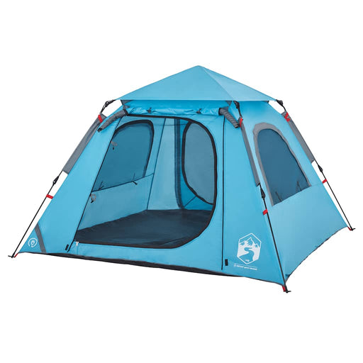 Instant Koepeltent Blauw – Snelontgrendeling – Snelle Opzet & Waterdicht – 4 of 5 Personen - Bivakshop