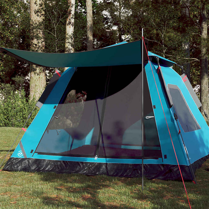 Instant Koepeltent Blauw – Snelontgrendeling – Snelle Opzet & Waterdicht – 4 of 5 Personen - Bivakshop