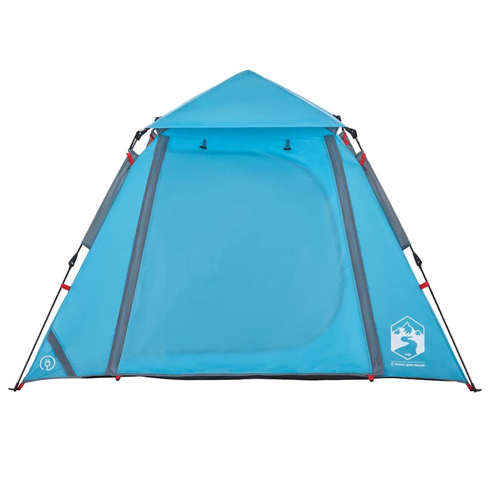 Instant Koepeltent Blauw – Snelontgrendeling – Snelle Opzet & Waterdicht – 4 of 5 Personen - Bivakshop