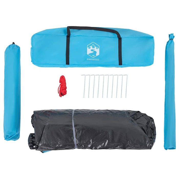 Instant Koepeltent Blauw – Snelontgrendeling – Snelle Opzet & Waterdicht – 4 of 5 Personen - Bivakshop
