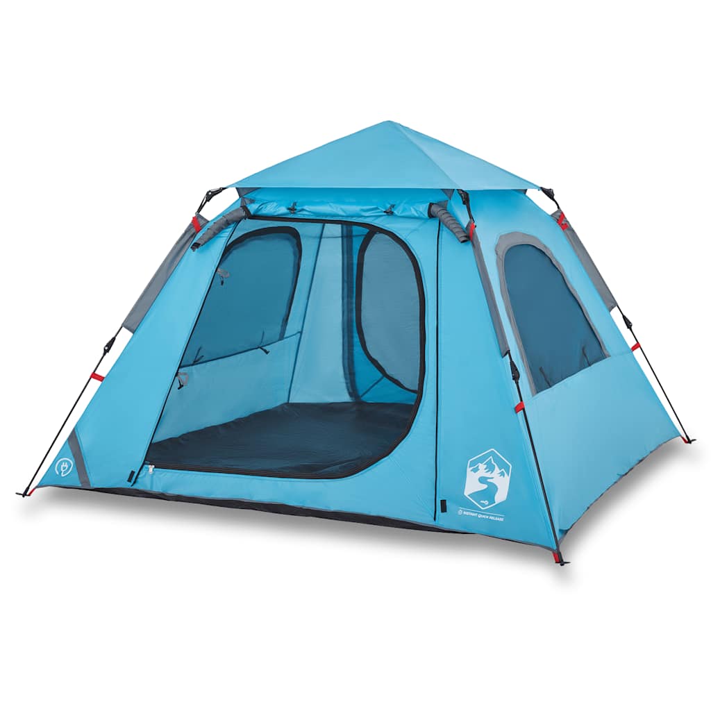 Koepeltent Snelontgrendeling Blauw – 4 & 5 Persoons — Bivakshop