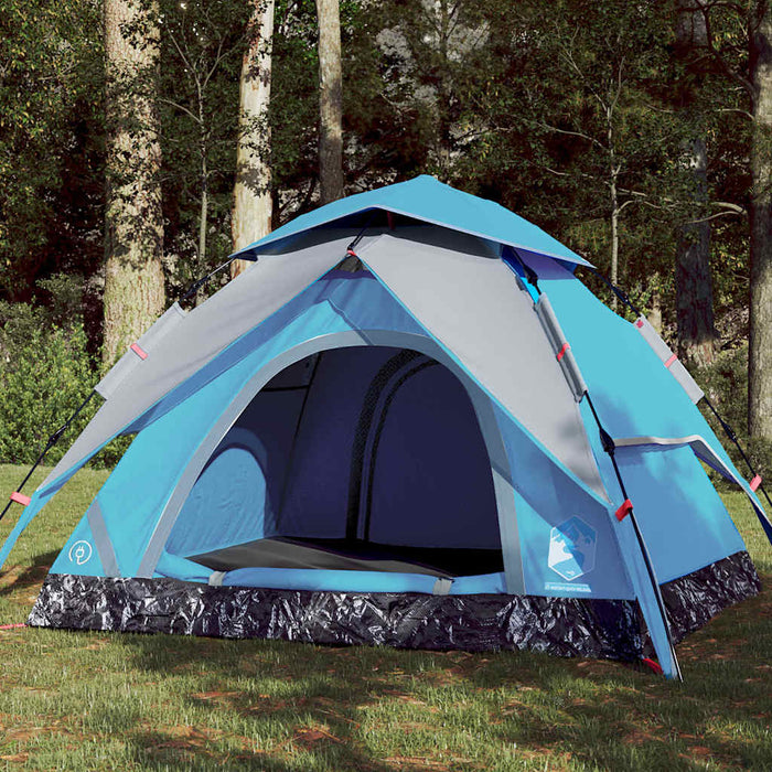 Instant Koepeltent Blauw – Snelontgrendeling – Stabiel & Fris – 3, 4 of 5 Personen - Bivakshop